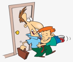 Family Hugging Clipart - Dad Hug Cartoon