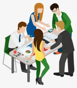 Picture Free Business Portfolio Categories Designshop - People In Meeting Png