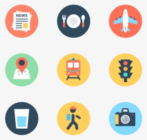 Travel 100 Icons - Travel Icon Png Circle