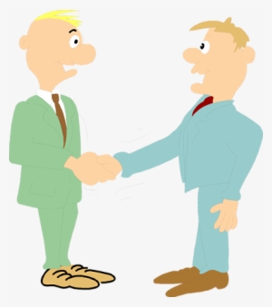 Image Royalty Free Stock Handshake Clipart Cartoon - Men Shaking Hands Clip Art