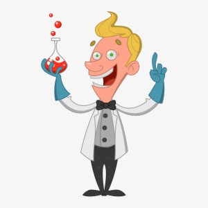 Cartoon Scientist Chemist - Scientist Cartoon Png