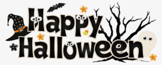 Clipart Banner Family - Happy Halloween Png