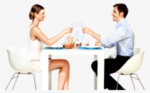 People Sitting At Table Png So This Is A Conversation - Human Eating Png