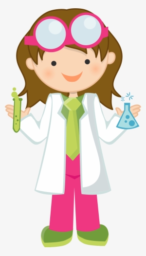 A Girl Going Crazy For A Boy Clipart - Scientist Clipart Png