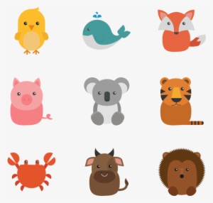 Animal Set 12 Icons - Flat Icon Animals