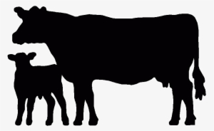 Collection Of Free Calces Clipart Cattle Herd - Cow Silhouette