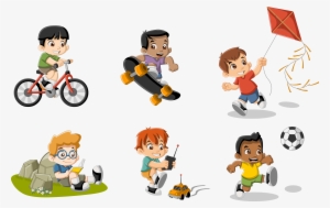 Cartoon Play Child Illustration
