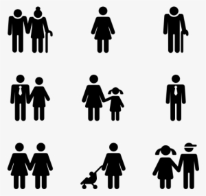 Alternative Family Icon Sets Royalty Free Cliparts, - Padre E Hijo Simbolo