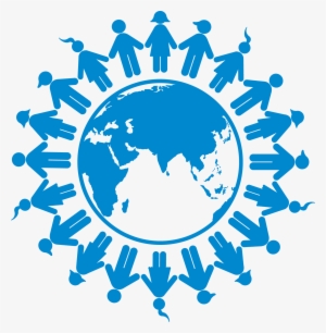 Holding Hands 2 Blu Rgb - World Population Day Logo