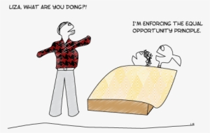 Equal Opportunity, Cartoon About Family - Chaise Longue