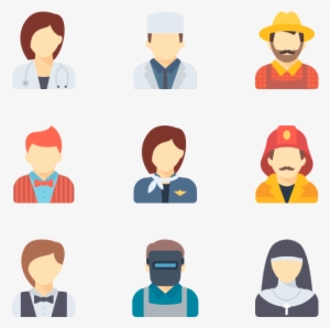 Color Professions Avatars - People Icon Colour Png