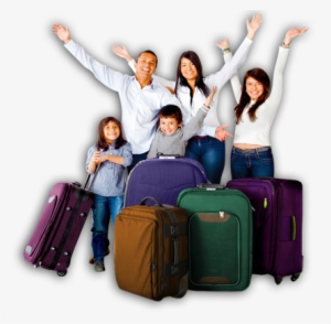 Miami Airport Shuttle Transportation,port Of Miami - Family In A Suit Case