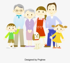 Cartoon Happy Family Design Pattern, Cartoon, Hand-painted, - Family Picture Cartoon Png
