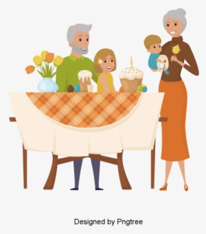 Simple Cartoon Hand-painted Family Design, Simplicity, - Cartoon