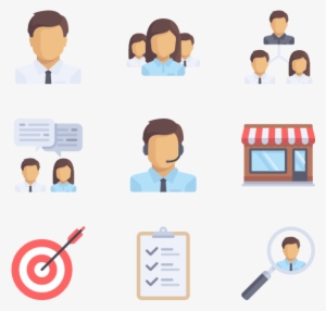 Management 100 Icons - Flat Icon Png