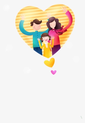 Ilustración De Dibujos Animados - 一家 人 卡通