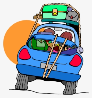 Clip Art Transparent Collection Of Car Driving Down - Road Trip Clipart Transparent