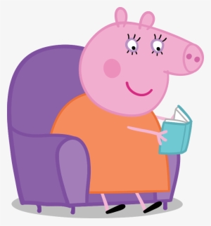 Free Peppa Pig Alphabet Chart - Peppa Pig Reading A Book