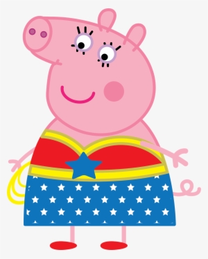 Image Peppa Pig Mulher Maravilha 01png Ichc Channel - Peppa Maravilha Png