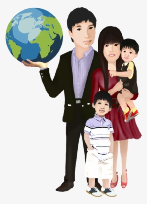 Pin Asian Family Clipart - Cartoon Asian Family Png
