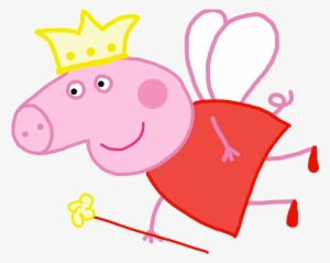 Peppa Pig Princess Clipart Free Coloring Sheets - Peppa Pig With Wings
