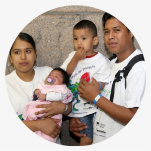 Man, Woman, Boy Child And Baby Posing For Image - Baby