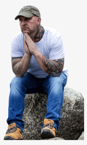 Sad Man Sitting Alone Png