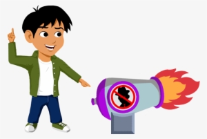 Click The Button At The Right To Play A Game That Shows - Cartoon