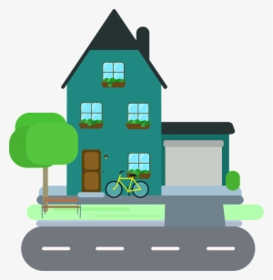 Home Cottage Residence Family - House Neighbour Clipart