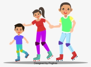 Beautiful Cartoon Lovely Hand Painted Love Happy Family - Toddler