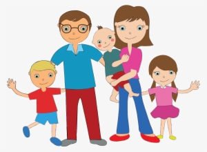 Svg Free Download Collection Of A High Quality Free - Nuclear Family Cartoon Png