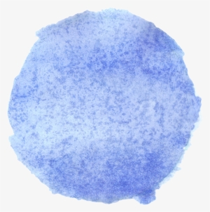 Free Download - Blue Watercolor Circle Png