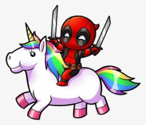 Resultado De Imagen Para Tumblr Png - Cartoon Deadpool On Unicorn