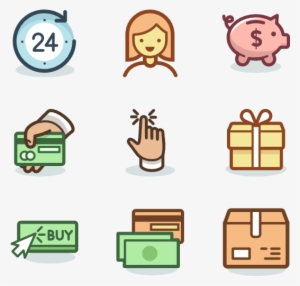 Shopping 30 Icons - Vector Graphics