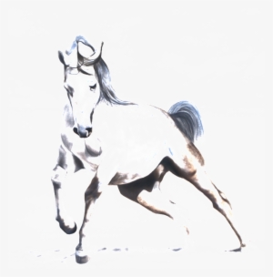 This Graphics Is Watercolor Running Horse Pattern Elements - Watercolor Painting