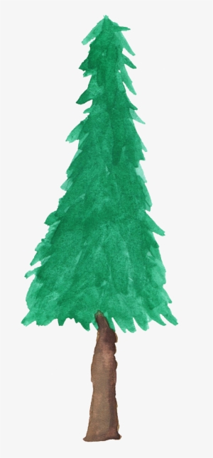 Watercolor Tree Png - Pine Tree Watercolor Png