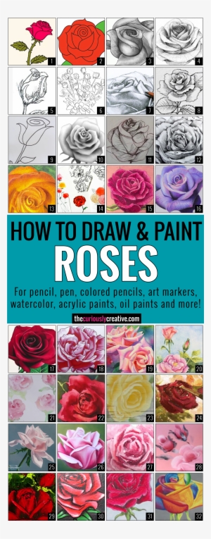 The Ultimate List Of Resources And Tutorials For How - Rose Painting