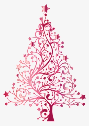 Png Black And White Library Pink Tree Site About Children - Christmas Tree Pink Png
