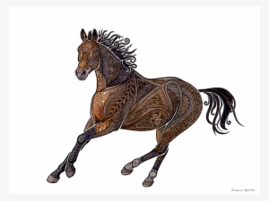 A Horse Inspired By Ancient Greek Art - Art