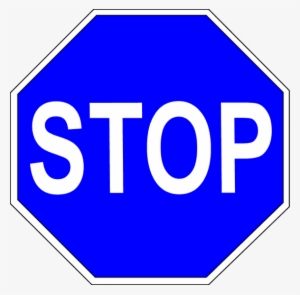 Blue Stop Sign Clip Art