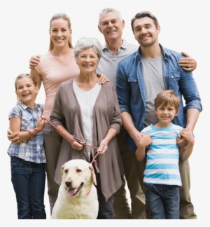 Click Here To Start Your Claim - Family With Grandparents And Dog