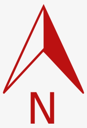 Red North Arrow Clip Art At Clker - North Arrow Red Png