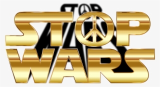Stop Wars Peace Symbol Sign Star Wars Paro - Stoppen Sie Kriege Quadratischer Aufkleber