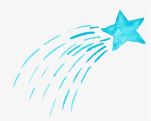Star Watercolor Ftestickers - Watercolor Star Png