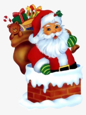 Santa In Chimney - Poem On Santa Claus