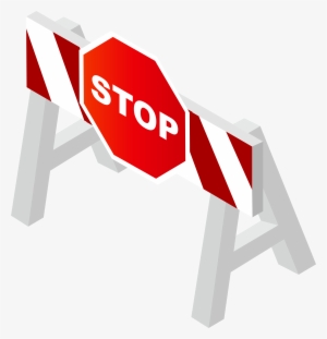 Stop Road Barricade Png Clip Art - Clipart Stop Png