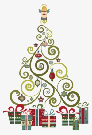 Clip Stock Elegant Tier Brianhenry Co - Christmas Tree Clip Art Png