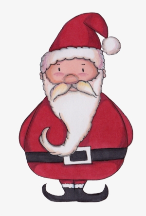 Hand Drawn Cartoon Santa Claus Png Transparent - Santa Claus