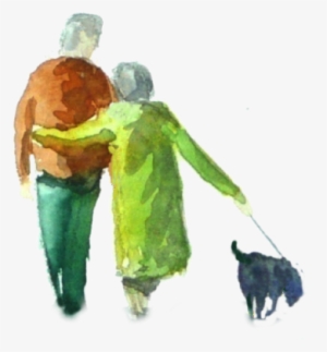 Couple, Are You Afraid To Add People To Your Painting - Watercoloring People