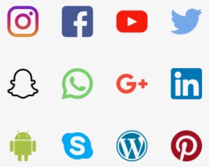 Social Media Icons Vector Png - Social Media Logos Small